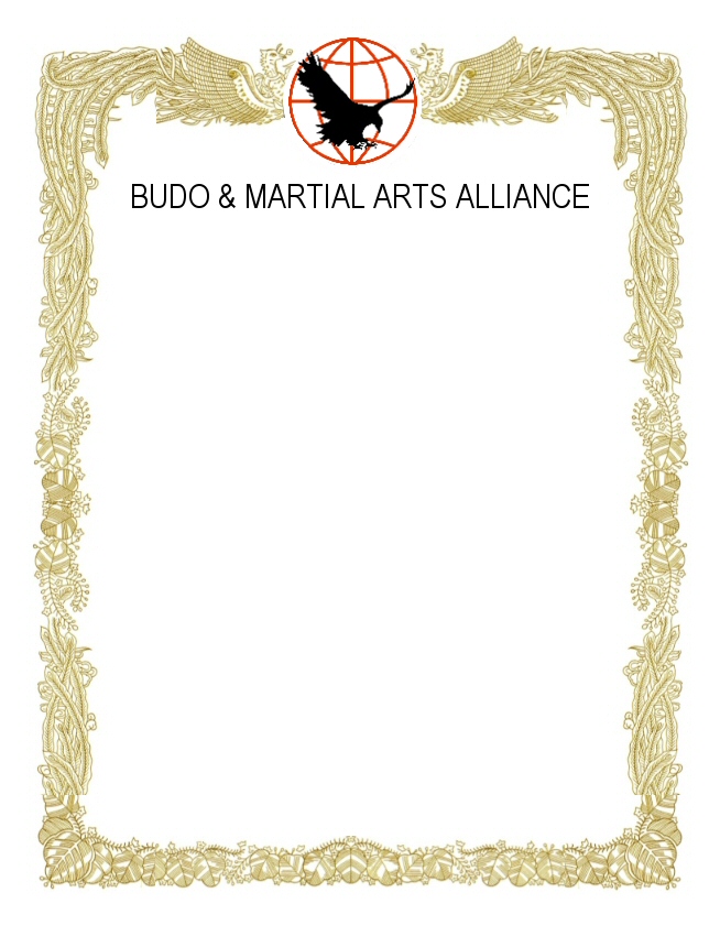 Budo & Martial Arts Alliance Urkunden Deluxe Unicolor 100-er Pack