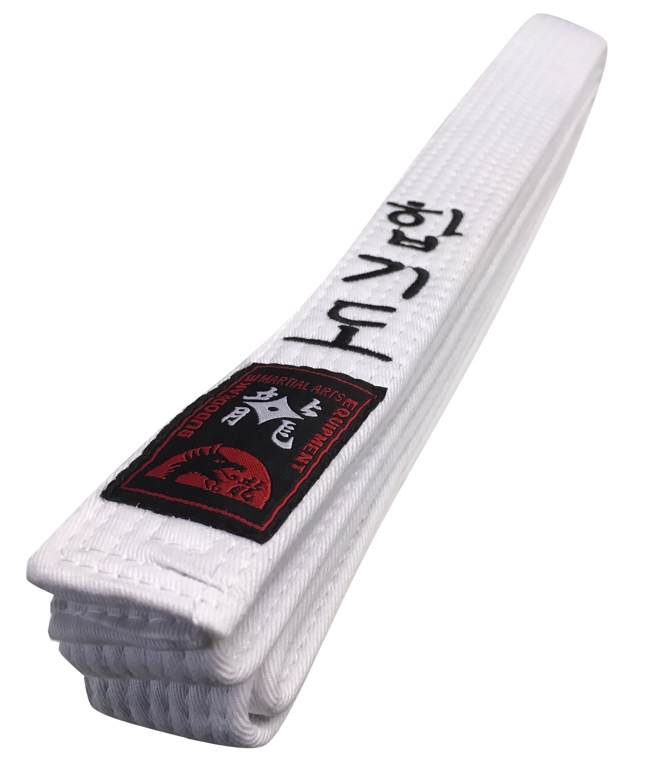 Weißgurt bestickt mit Hapkido schwarz