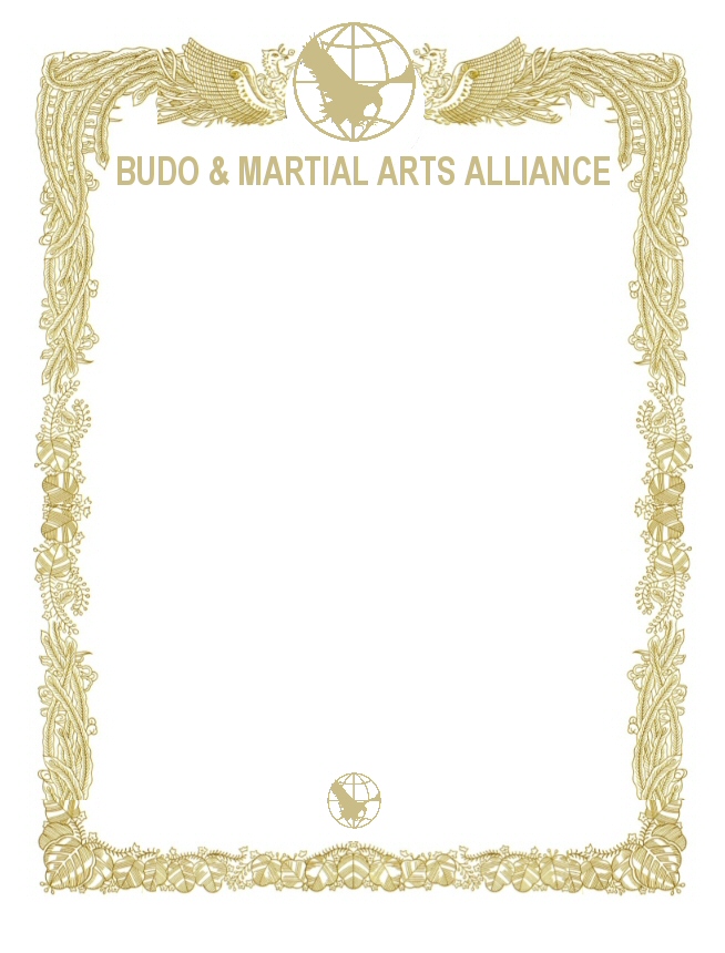 Budo & Martial Arts Alliance Urkunden Deluxe Unicolor 100-er Pack