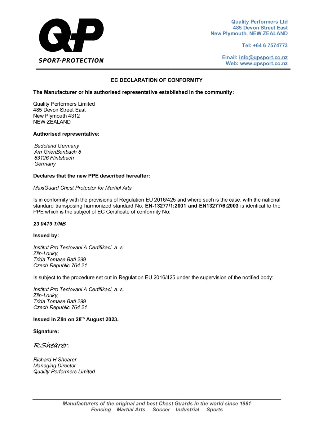 Top Ten Damenbrustschutz „Maxi“