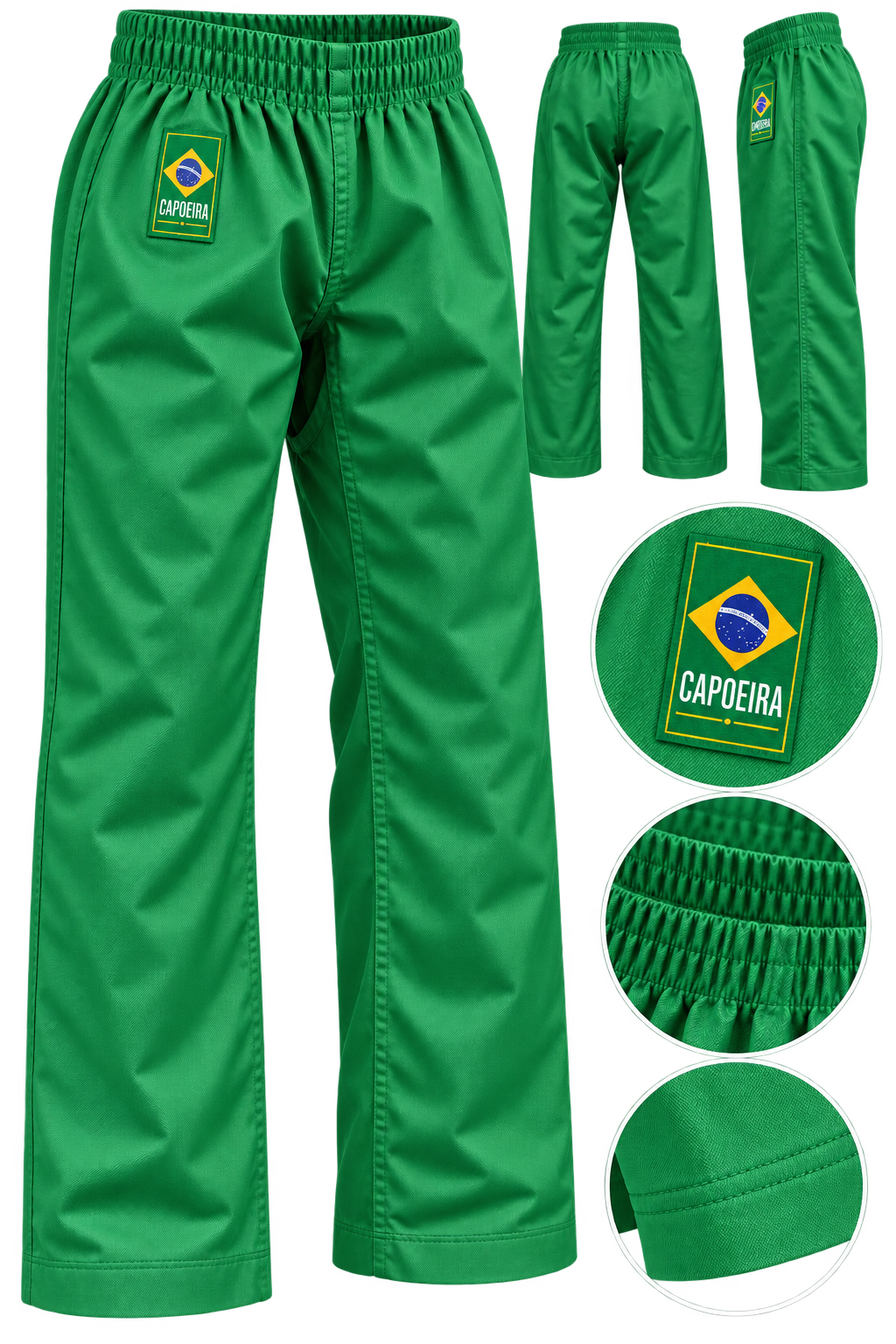 Abadás Capoeira Hose mit Brazilien Logo
