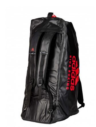 adidas 2in1 Bag "Kickboxing" black/red PU L, adiACC051KB