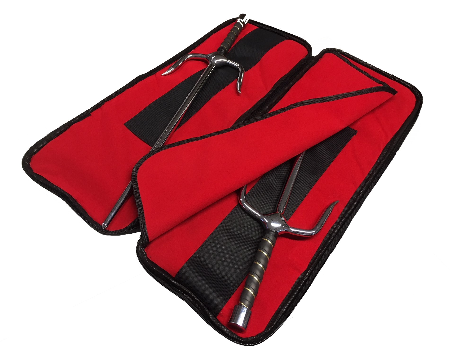 Sai-Gabeln verchromt, inkl. Sai-Tasche!