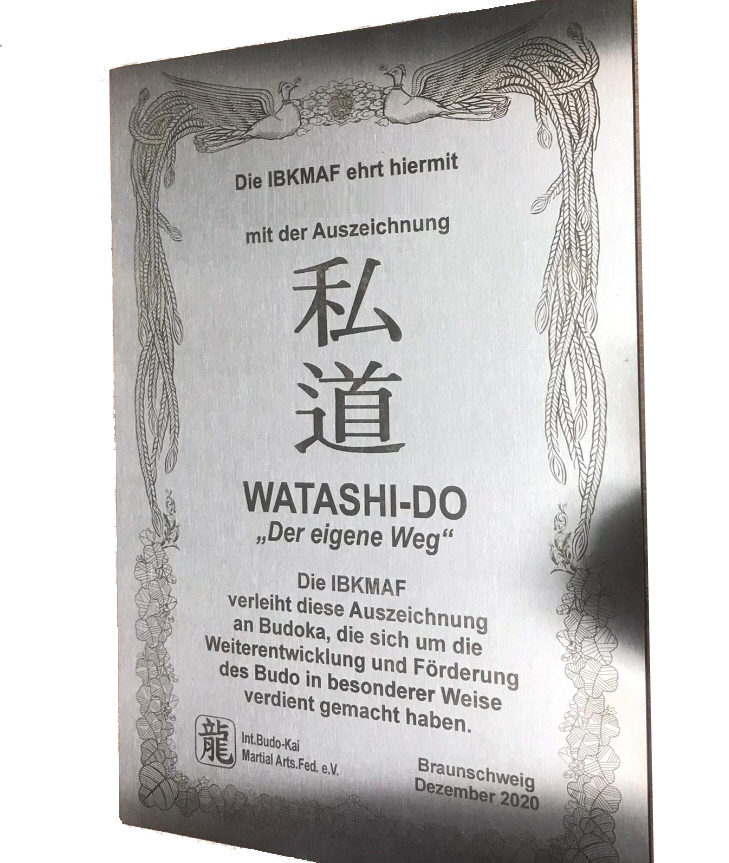 Urkunde aus Edelstahl, DIN A4