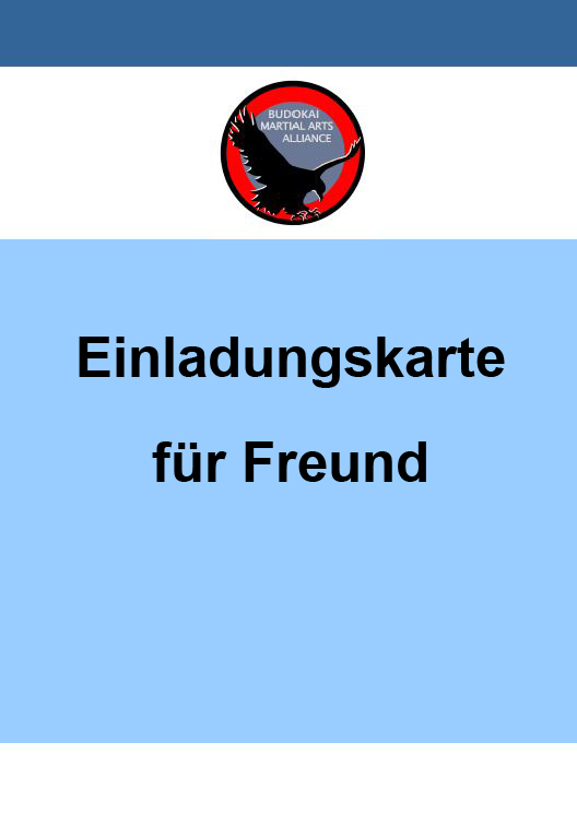 BMA Einladungskarte für Freund - 50 Stück