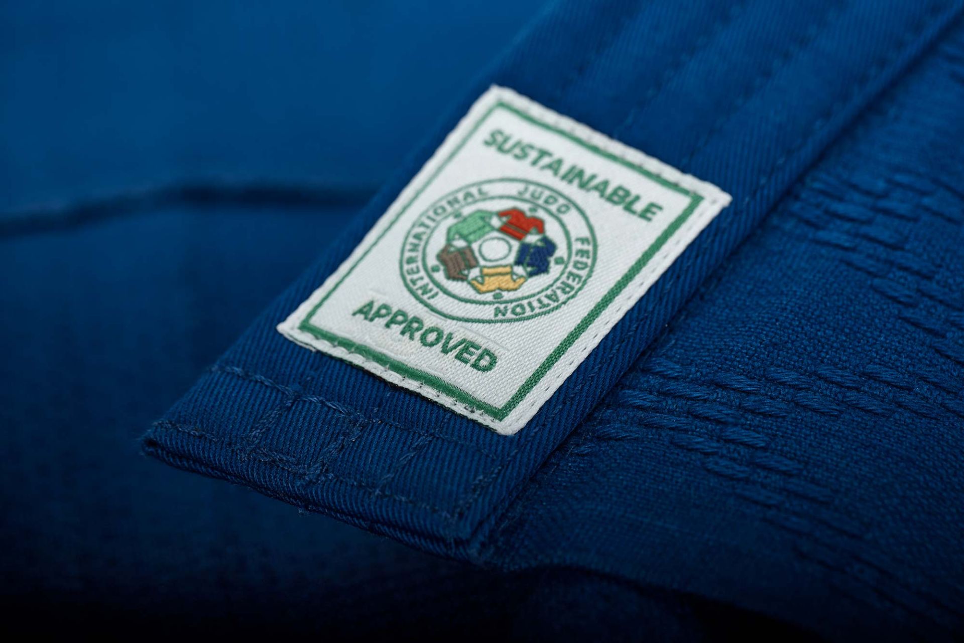 Judojacke  Blau ADIDAS Champion ohne Schulterstreifen - Logo only