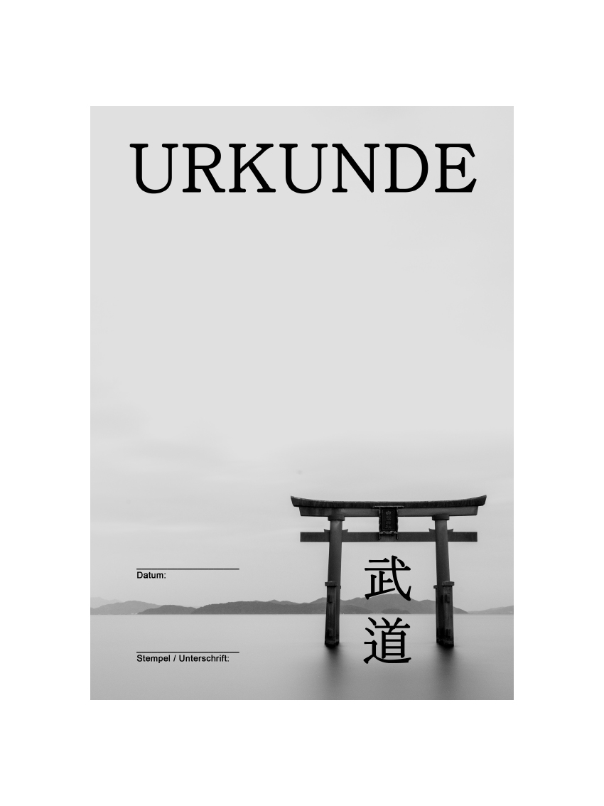 Urkunde "Budo" Paket 50 St.