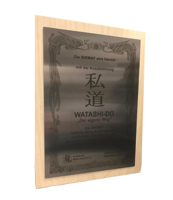 Urkunde aus Edelstahl, DIN A4