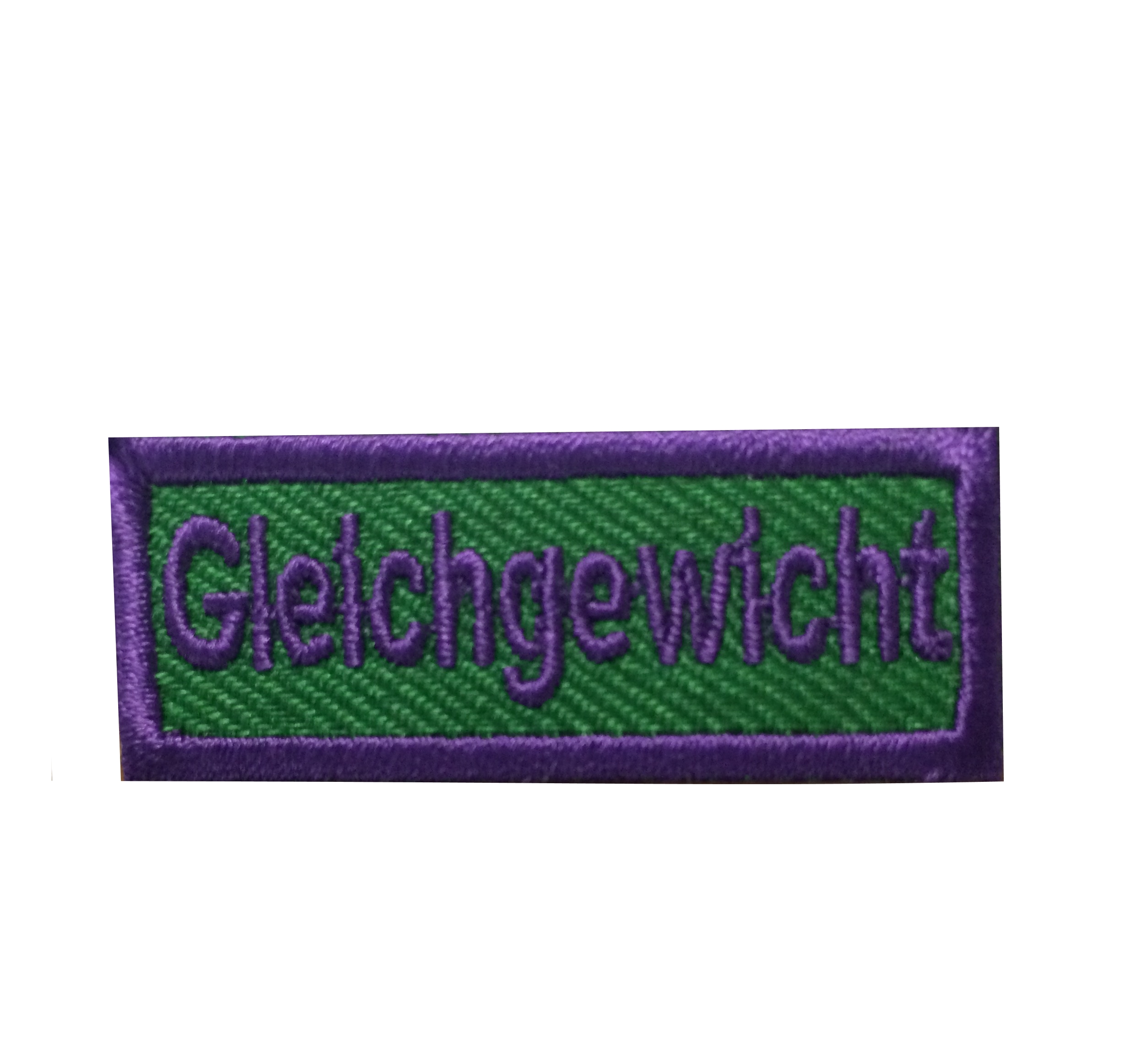 Gleichgewicht - Anerkennungs-Abzeichen / Skill Patch violett/ grün