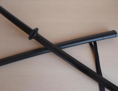 Bokken SCHWARZ mit Schwertscheide Saya SCHWARZ