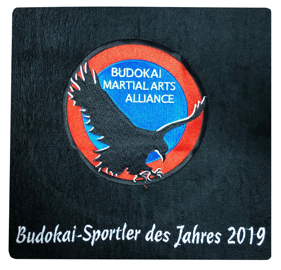 BMA Handtuch bestickt mit Logo und Schriftzug