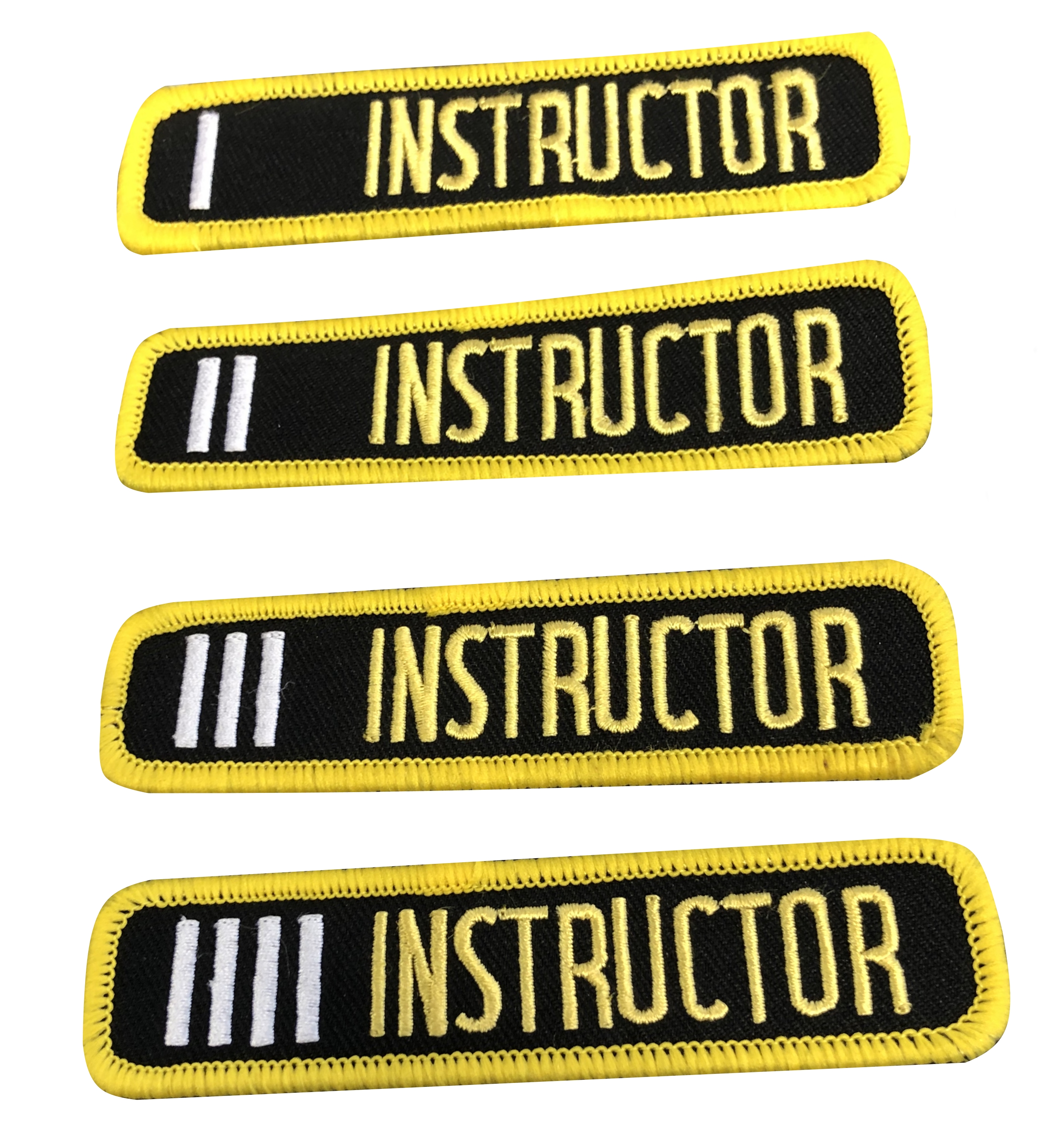 Aufnäher Instructor Stufe 1 - 8, 10,5 x 2,5 cm Stufe 8