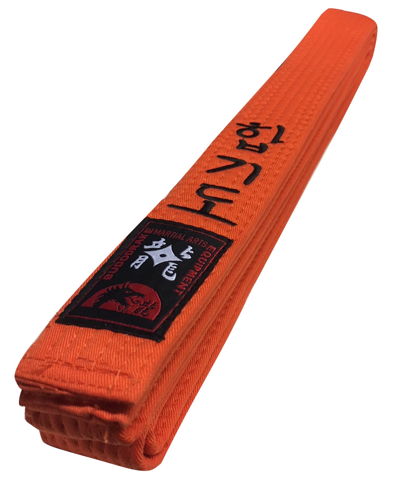 Orangegurt bestickt mit Hapkido schwarz