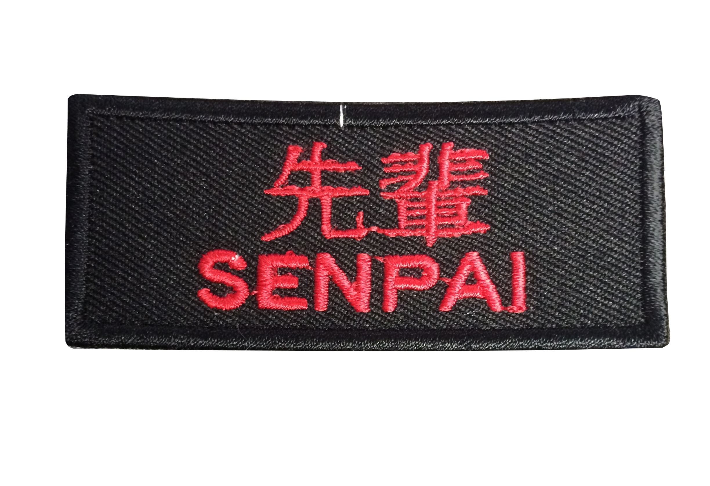 Aufnäher Senpai schwarz-rot