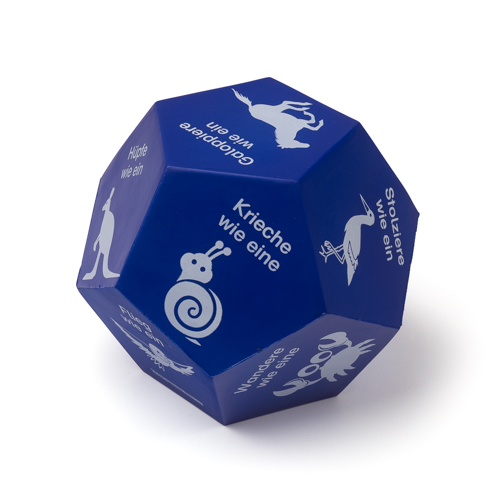 Trainingswürfel Bewegungsarten Tiere 15 x 15 cm