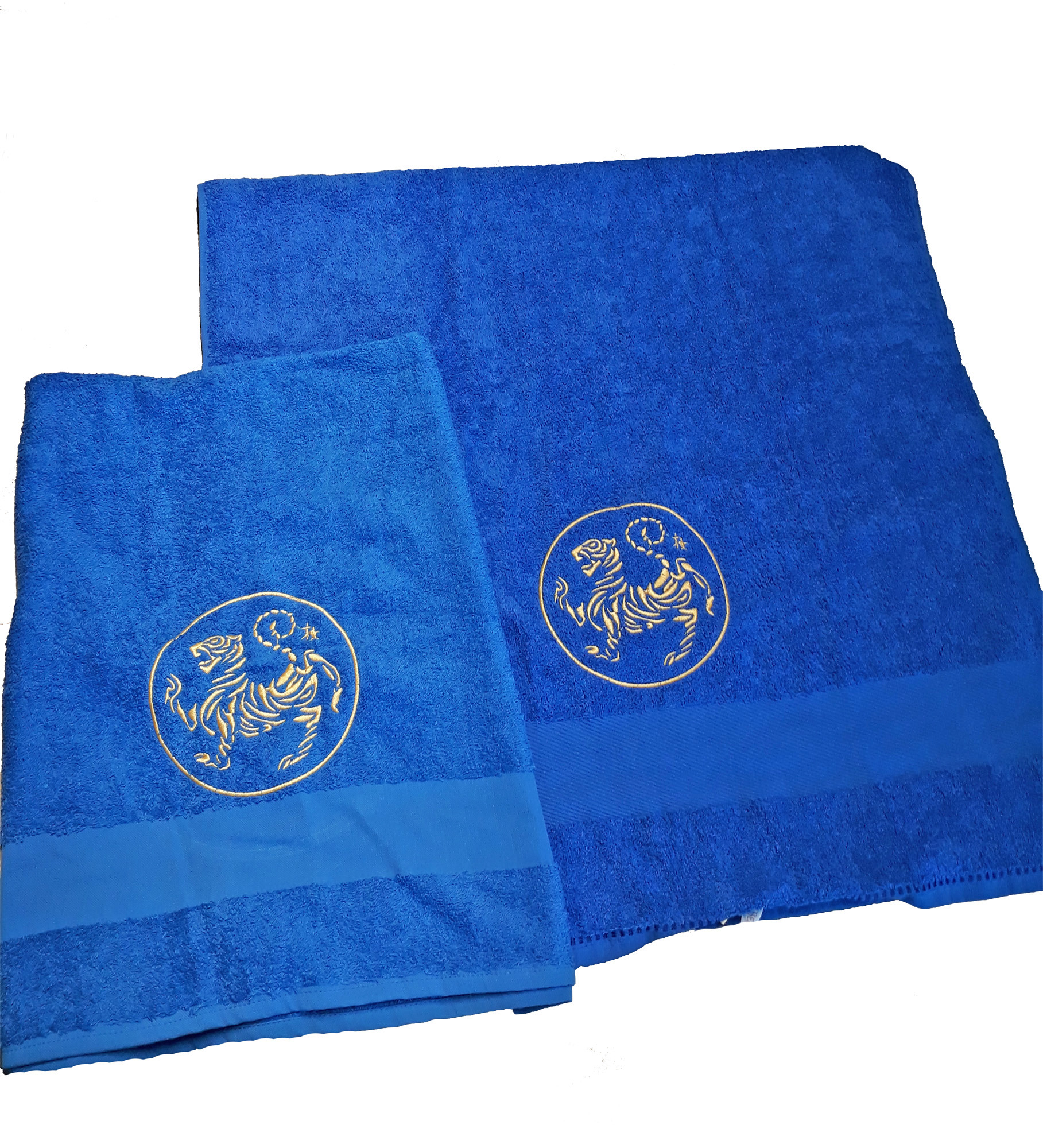 SET Handtuch + Duschtuch "Shotokan Tiger" gold