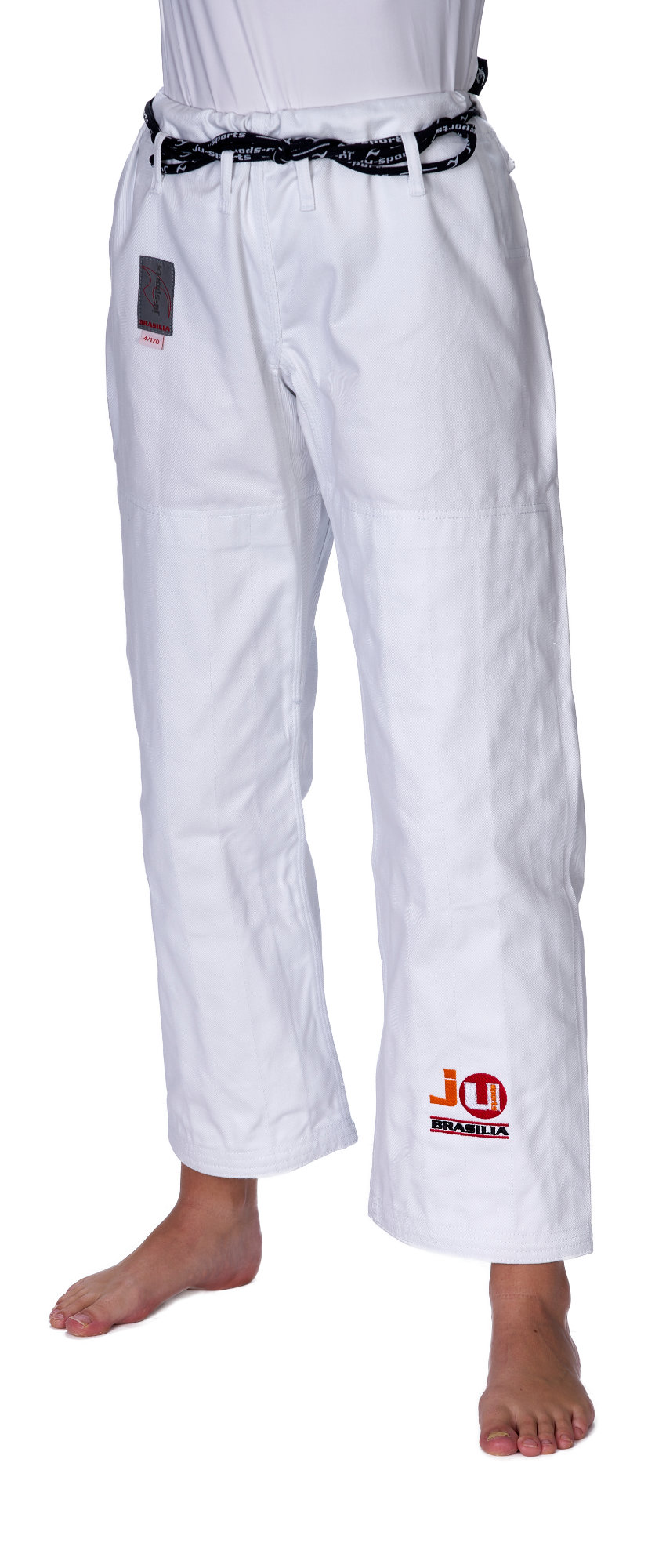 Judohose weiß, schwer (Brasilia) mit Schnürbund