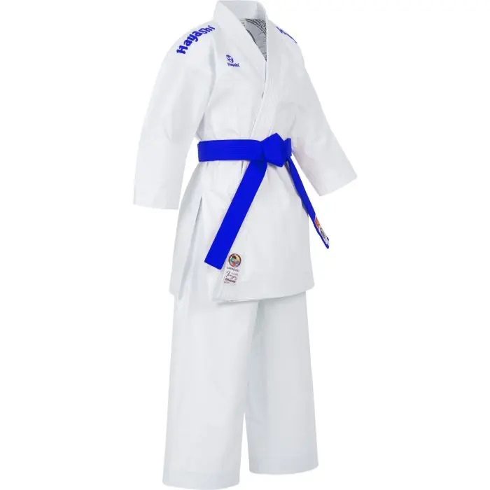 HAYASHI Karate-Gi "Jingu" weiß, Damenschnitt Blau-185cm