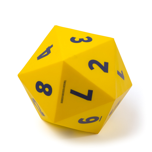 Trainingswürfel 20 Seiten, Zahlen 1-20