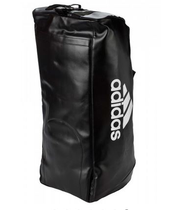 adidas 2in1 Bag "martial arts" black/white PU, adiACC051 L