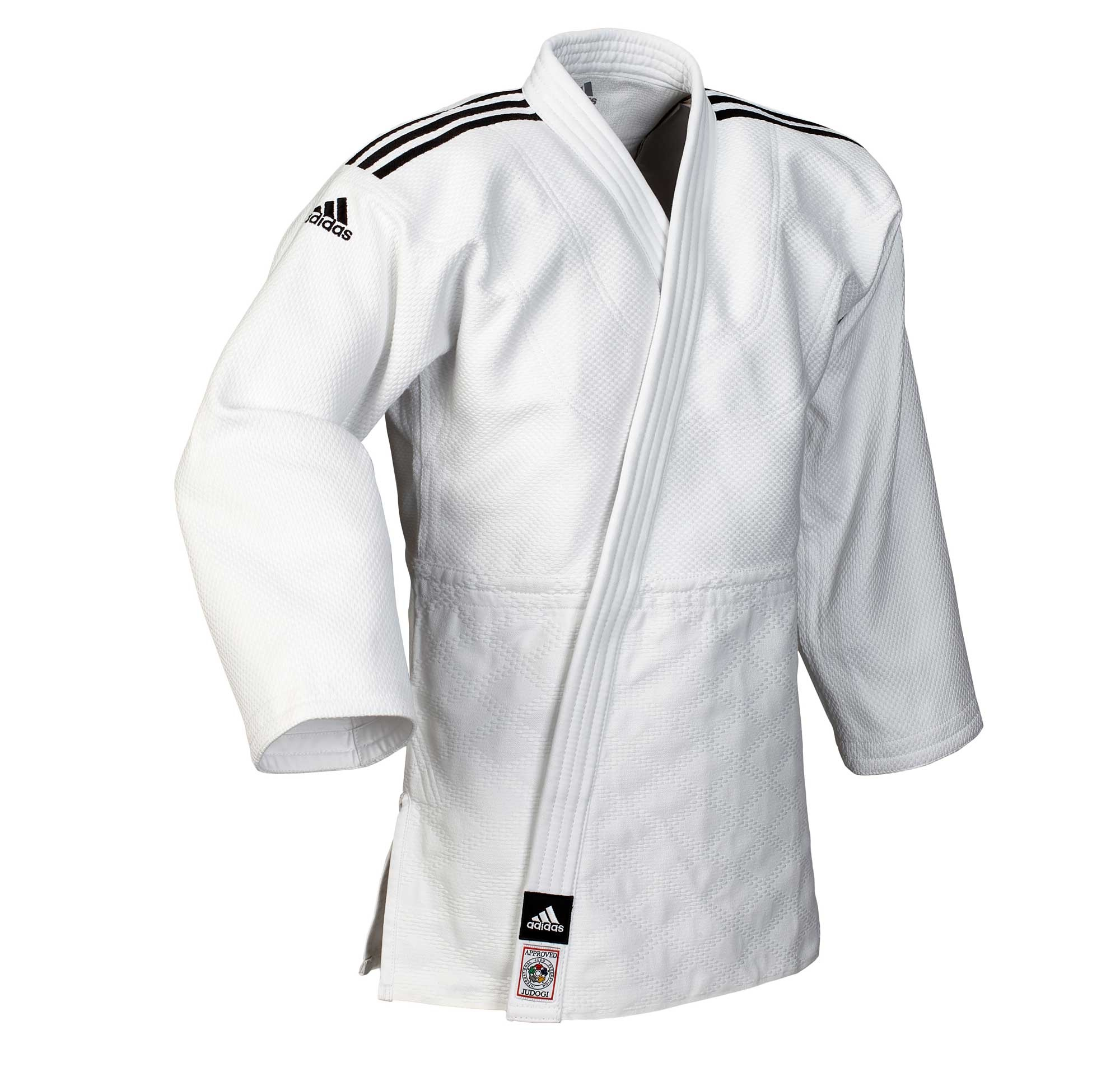 adidas Judoanzug "CHAMPION III" IJF Slim Fit weiß