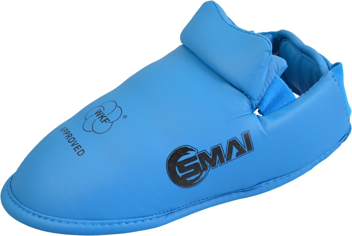 Karate Fuß- / Spannschutz WKF blau S