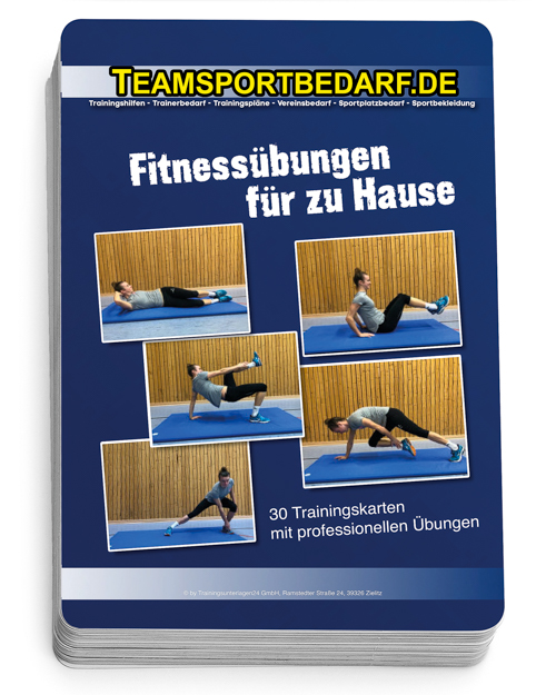 Trainingskarten Fitnessübungen für Zuhause