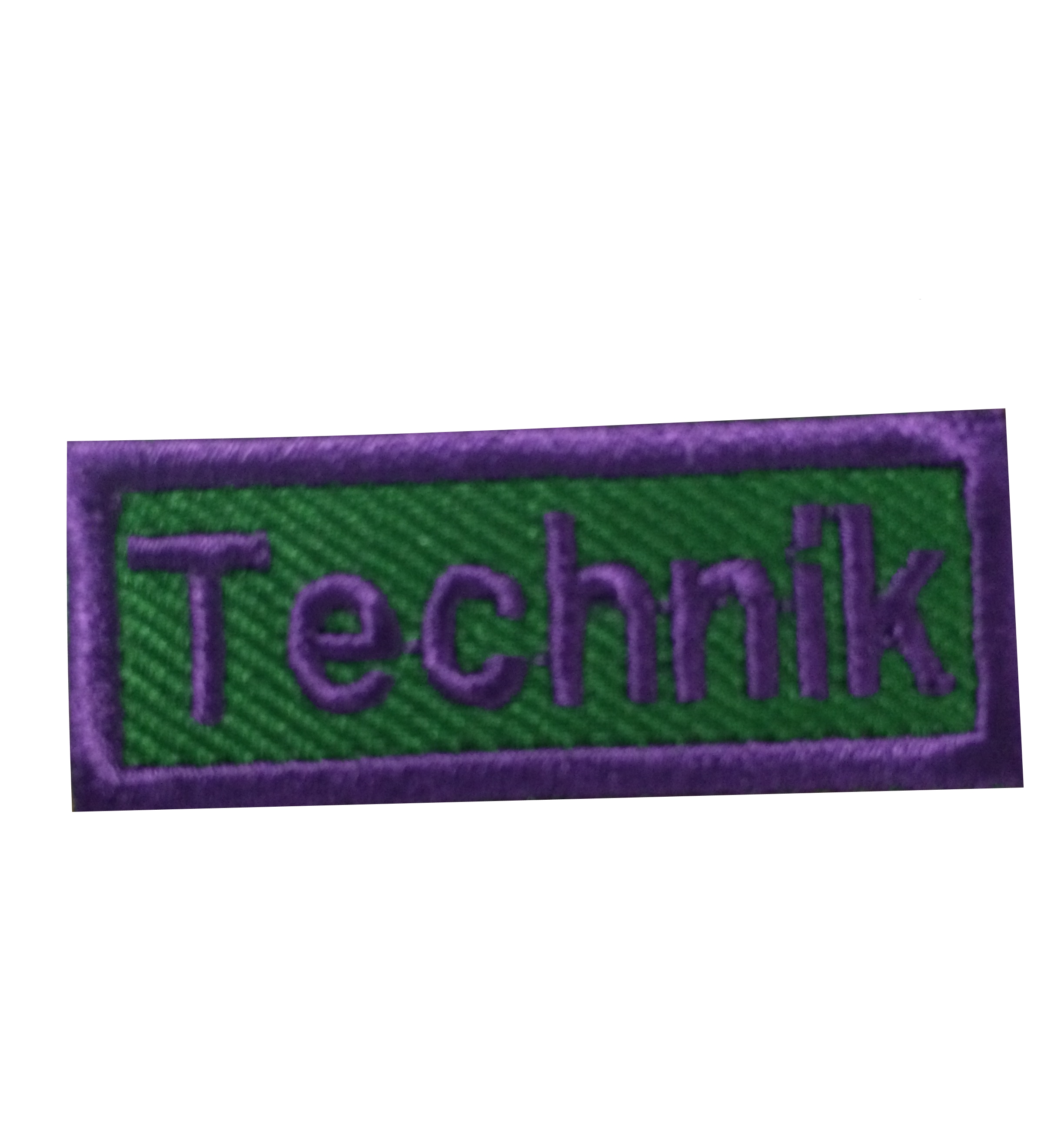Technik - Anerkennungs-Abzeichen / Skill Patch violett/ grün