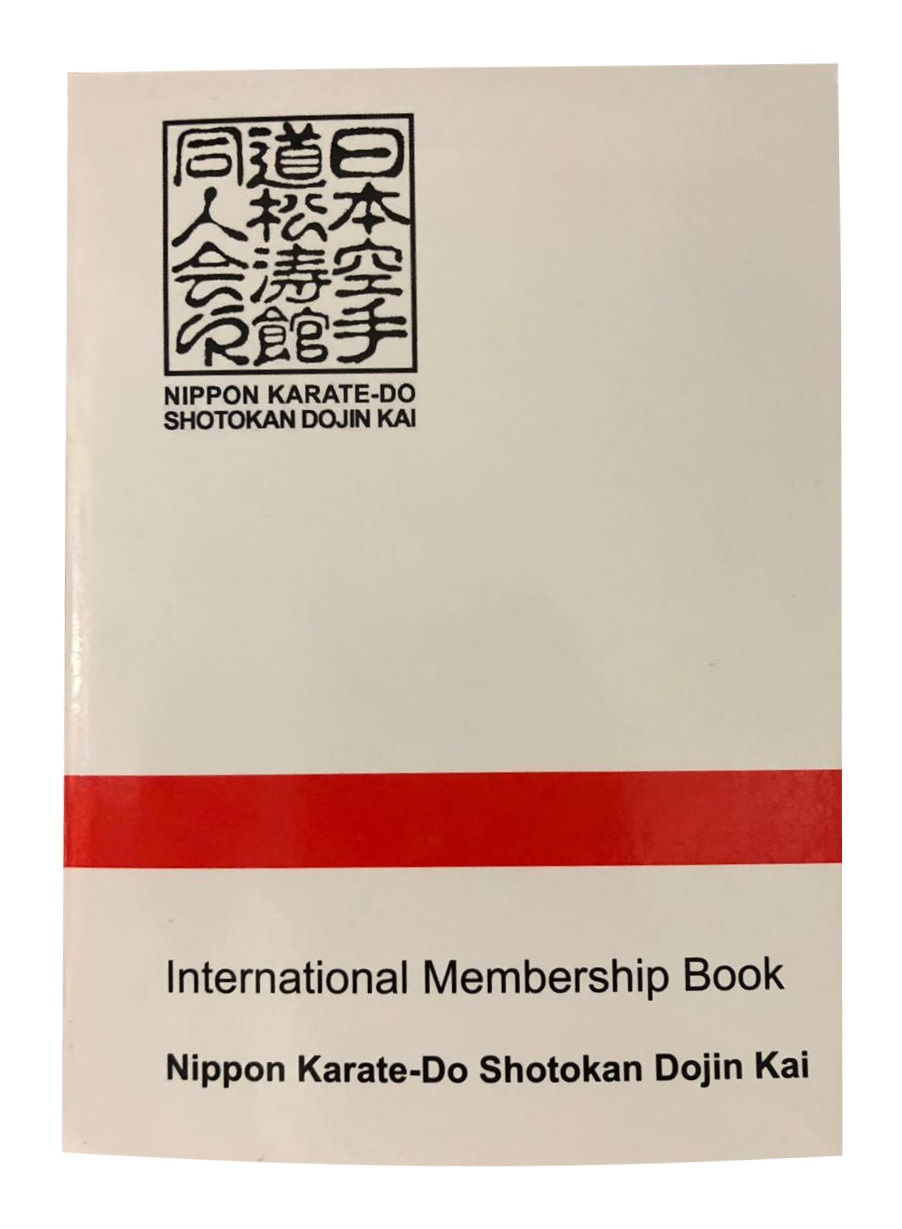 Karate Dojin Kai International Membership Book Verbandsausweis