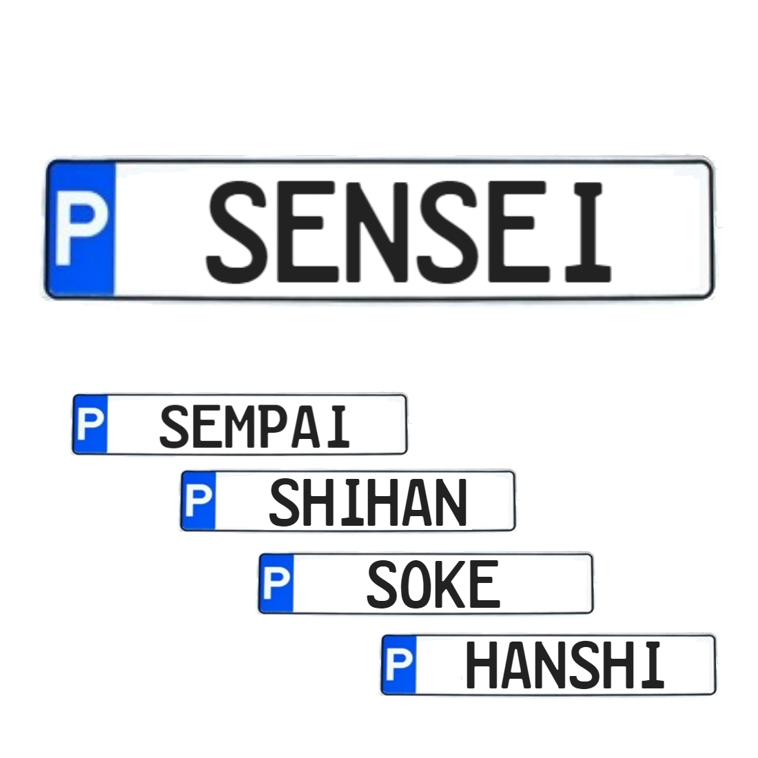 Individuelles Parkplatzschild
