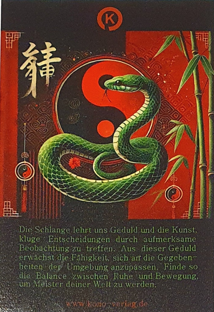 Motiv Sammelkarte Tierkreis / SCHLANGE