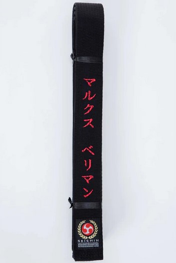 Seishin Schwarzgurt Naturseide 340