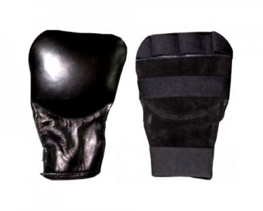 Faustschützer Echtleder schwarz