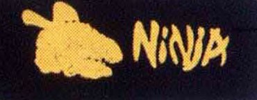 Stirnband schwarz Ninja gelb