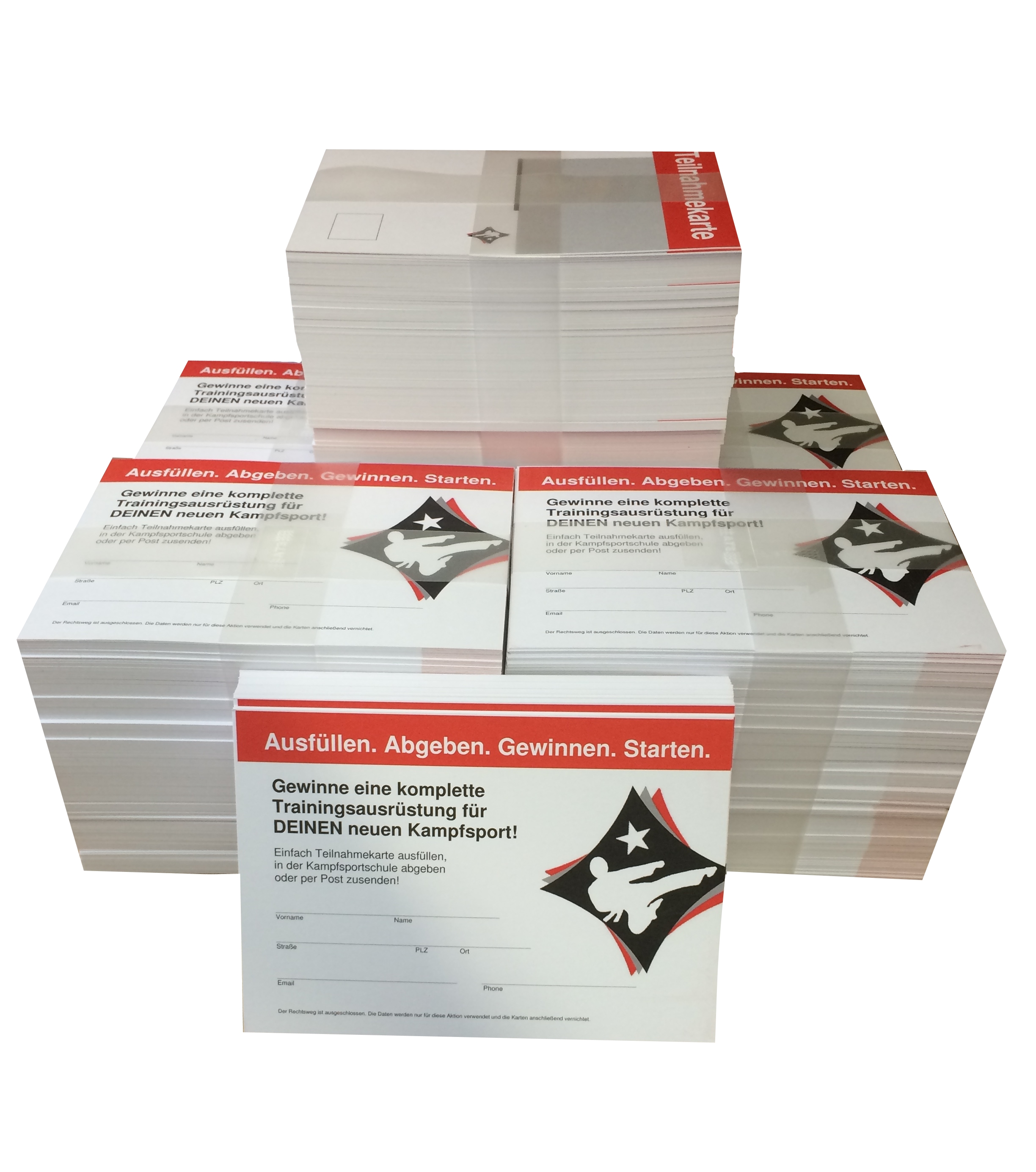 Postkarte Teilnehmerkarte Gewinnspiel 500 St.