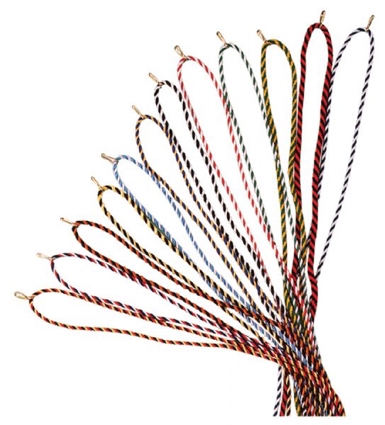 Medaillen Bänder / Kordel, verschiedene Farben (E550) orange-schwarz