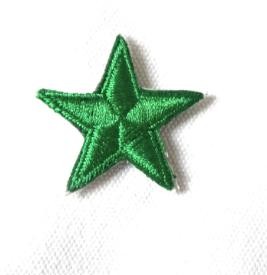 Sterne Aufnäher / Aufbügler GRÜN