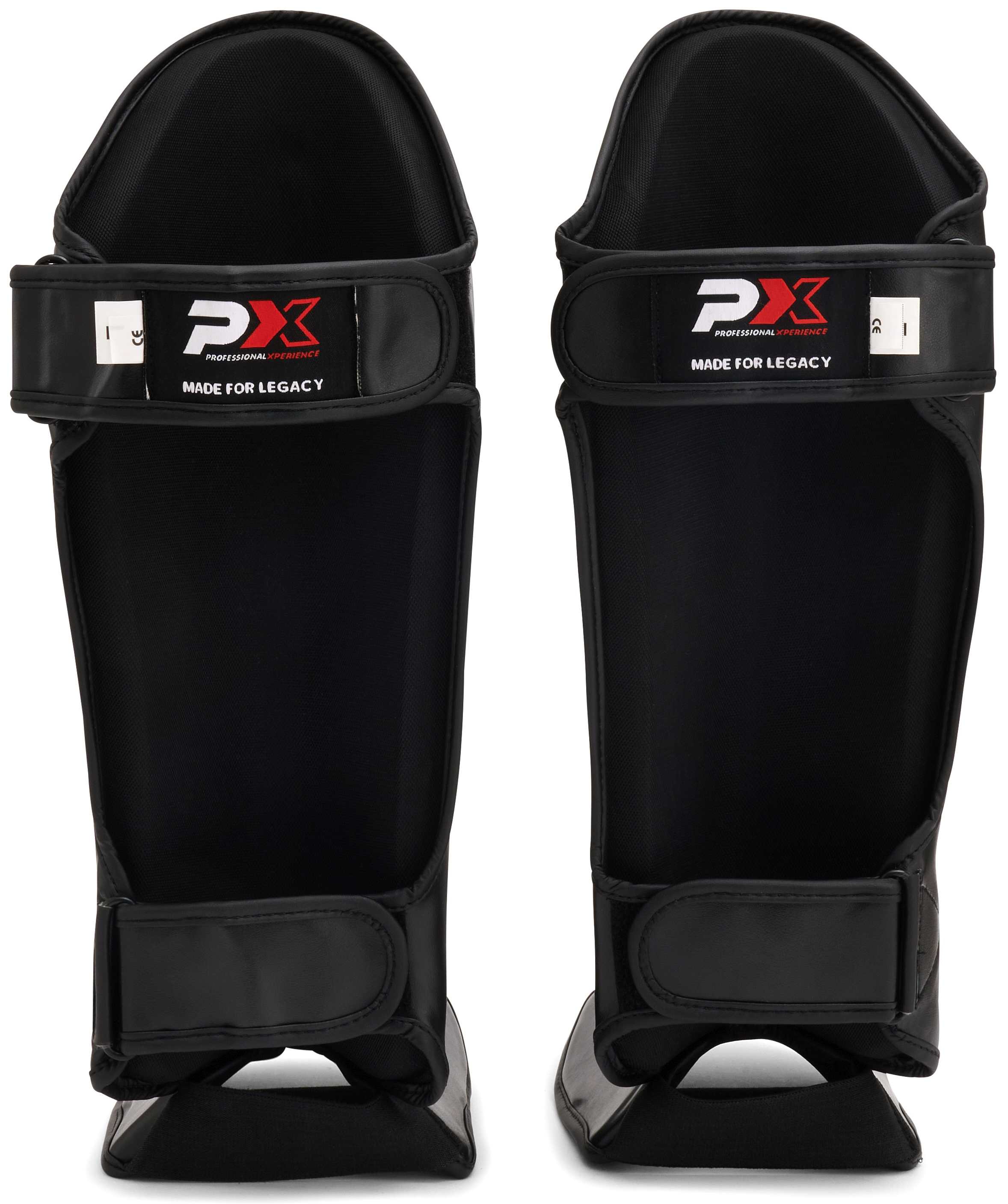 PX LEGACY Schienbeinspann Schützer, PU, schwarz XXL