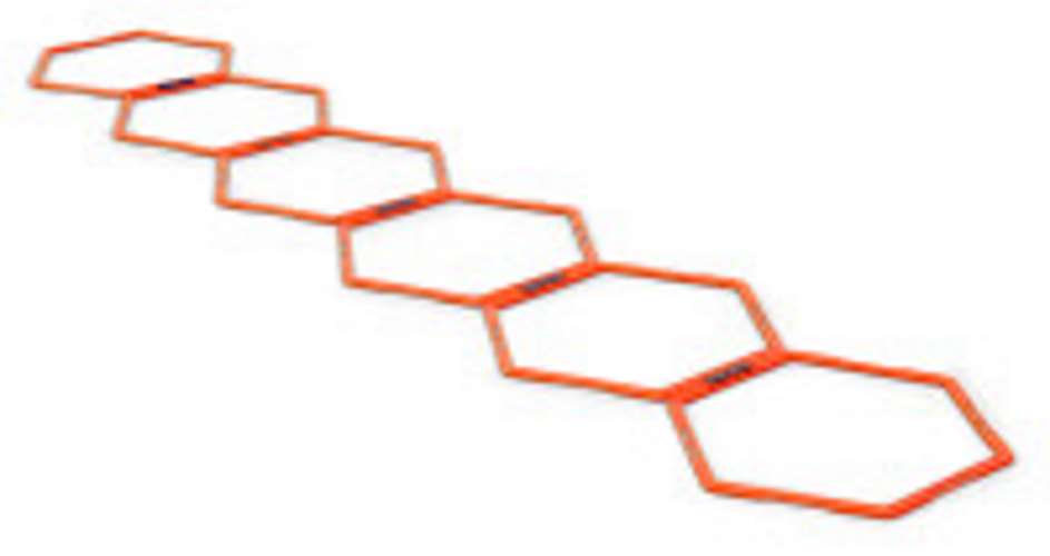 Sechseckige Koordinationsleiter 3 m