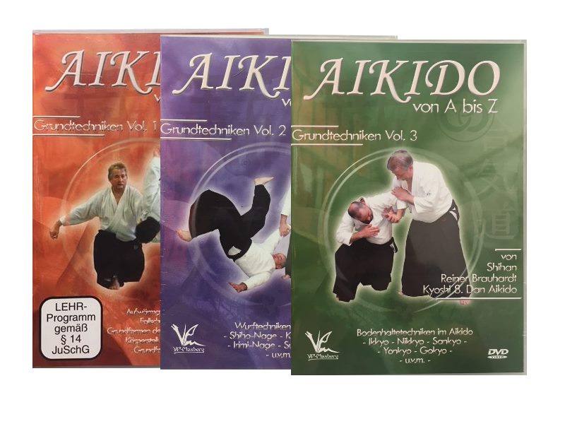 DVD SET: Aikido von A bis Z: Grundtechniken Vol 1-3
