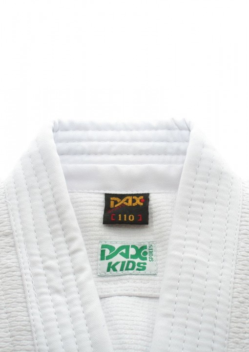 Judoanzug DAX KIDS weiß (Hose mit Elastikbund)