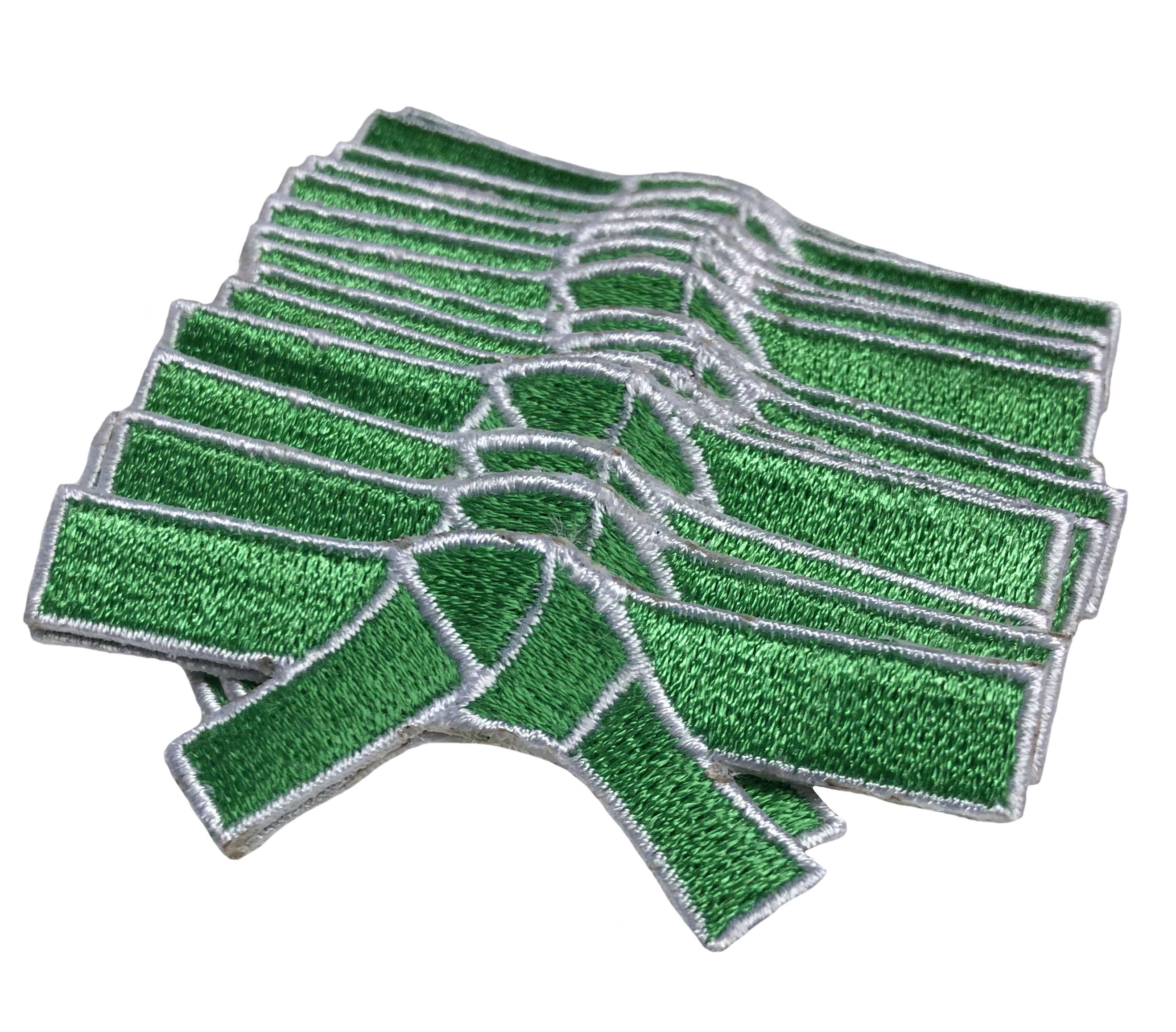 Aufnäher Gürtel Motiv 6x4 cm, grün