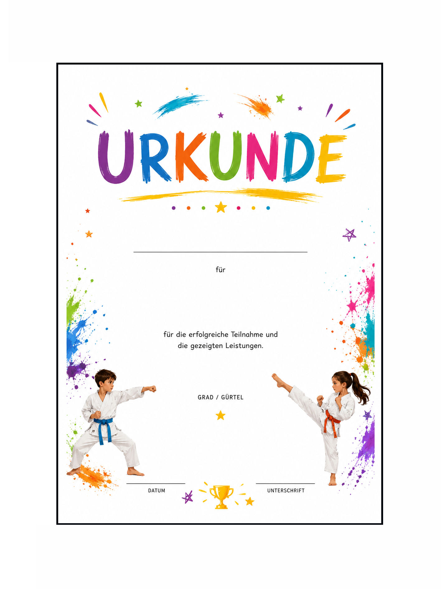 Kinder Urkunde