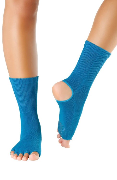 KNITIDO Pilates / Yoga Zehen Socken FLOW / Abverkauf petrol-43-46