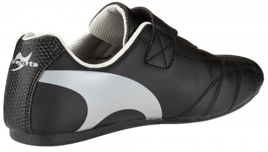 Kampfsportschuhe Mattenschuhe ohne Schnürung mit Klettverschluss schwarz 47