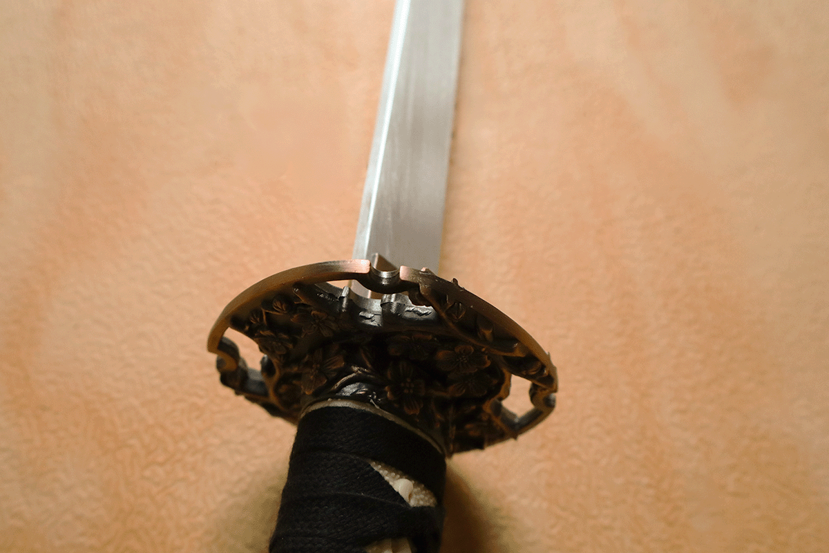Iaito Katana aus Aluminium, mit Saya / Schwertscheide