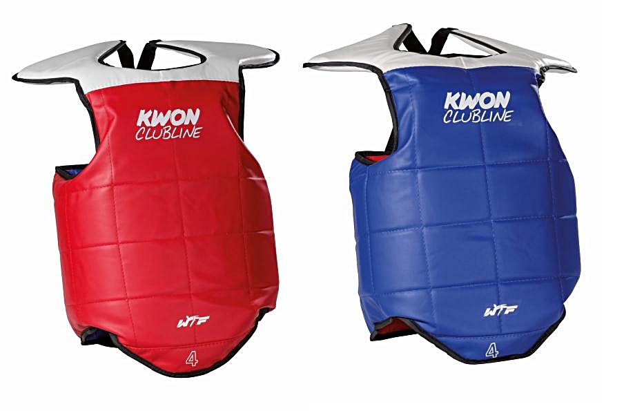 KWON (R) CLUBLINE TKD Kampfweste / Wendeweste rot-blau WT rec.