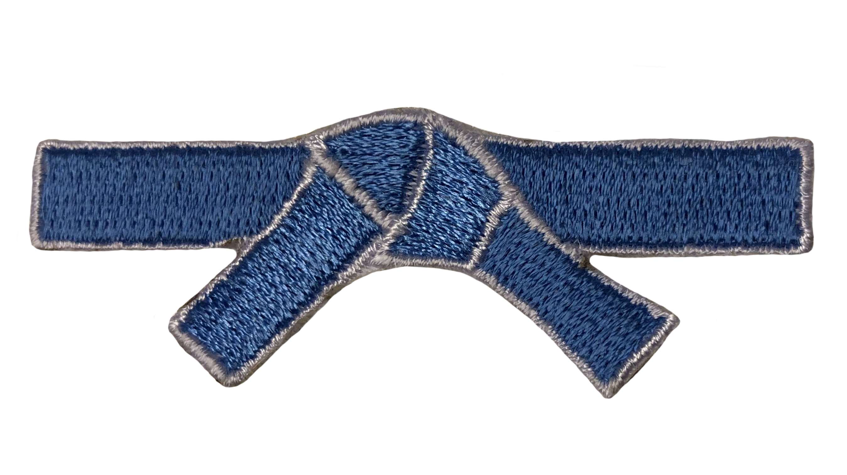 Aufnäher Gürtel Motiv 6x4 cm, blau