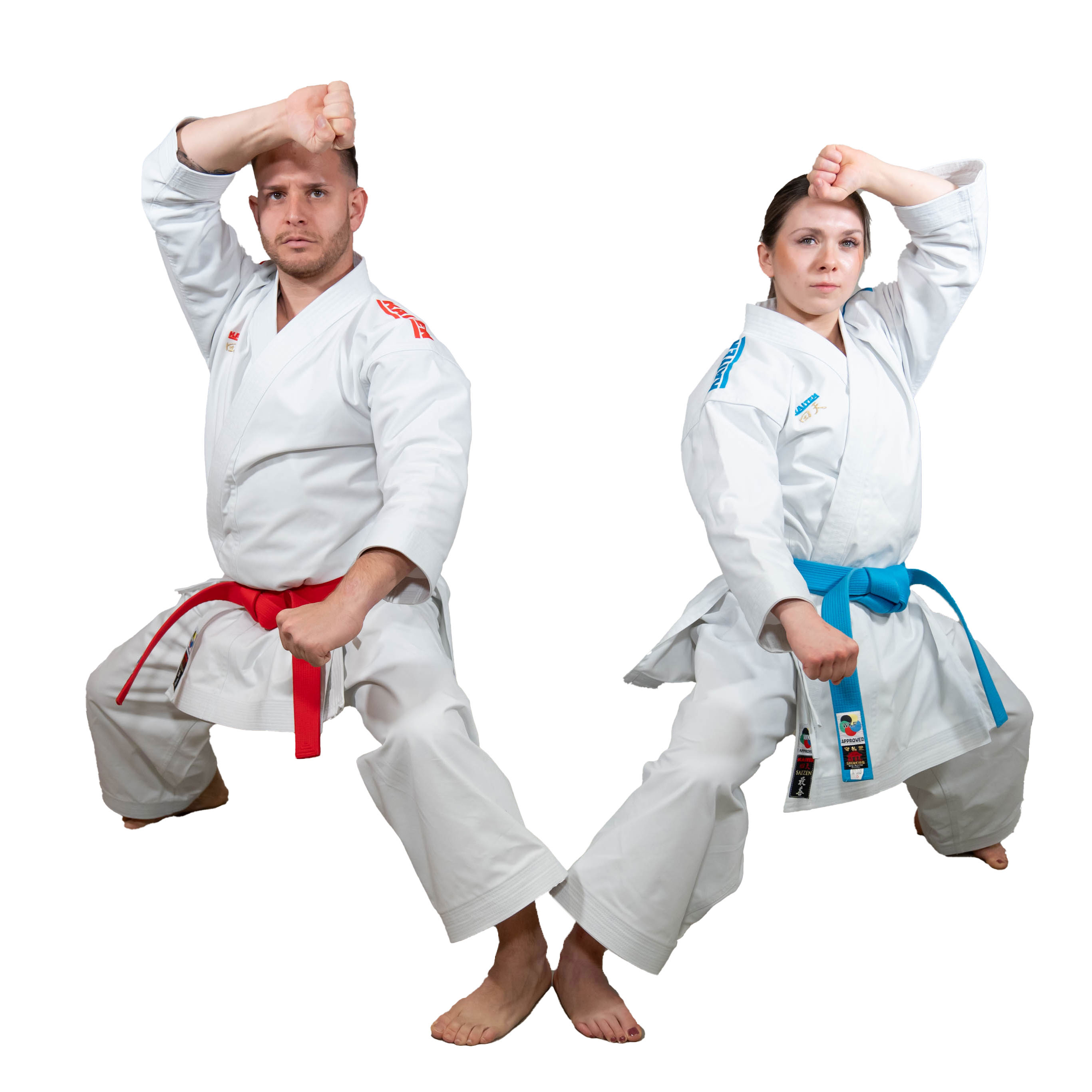 Kaiten Saizen WKF Blaue Schulterstreifen/Gr.210