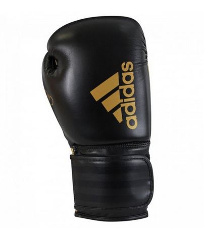 adidas Boxhandschuhe Hybrid 50, schwarz/gold, ADIH50 14 oz